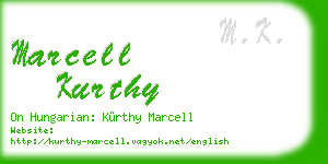 marcell kurthy business card