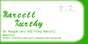 marcell kurthy business card